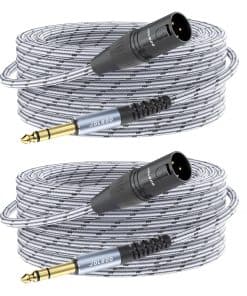 Cable XLR Macho a TRS de 1/4 de pulgada de JOLGOO,