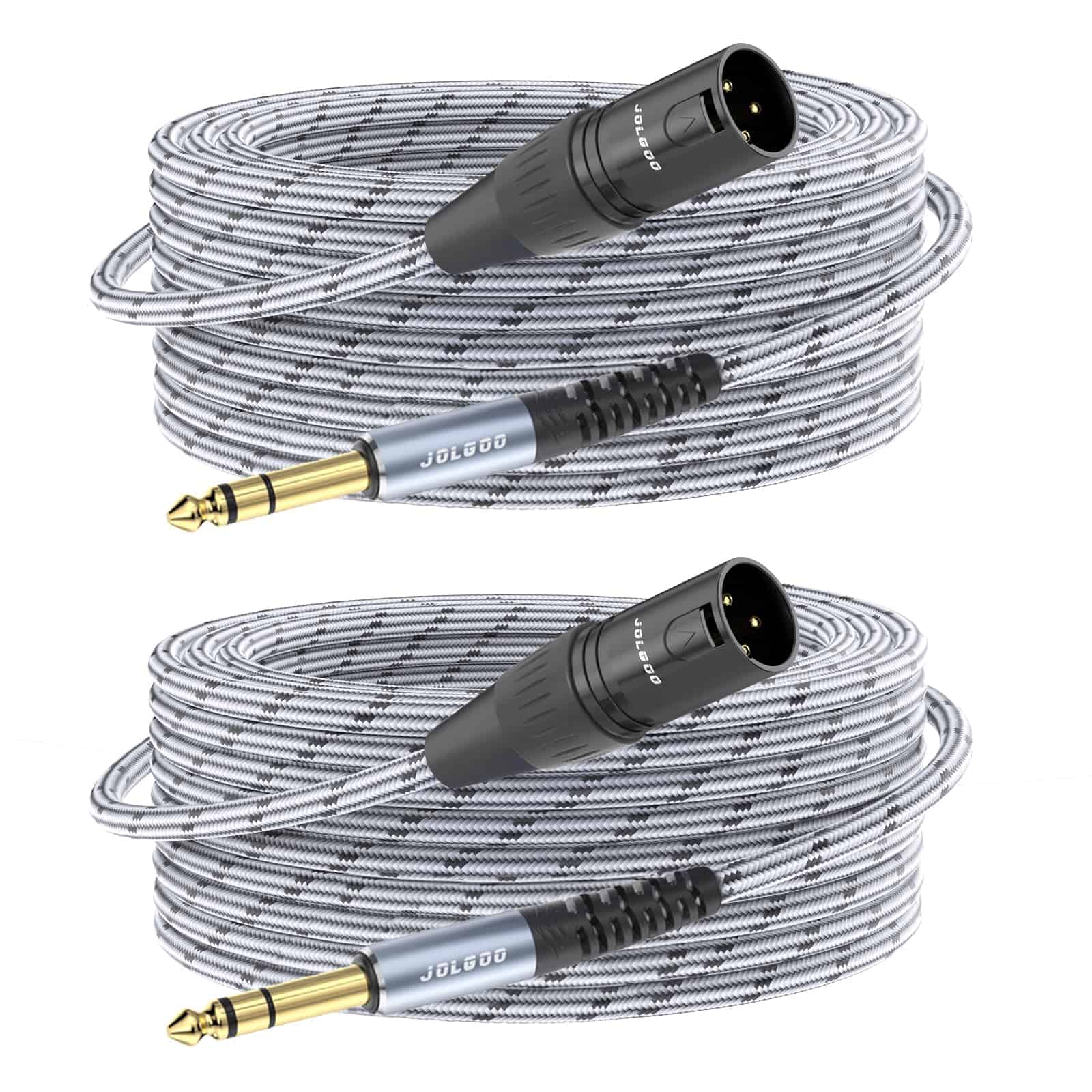 Cable XLR Macho a TRS de 1/4 de pulgada de JOLGOO,