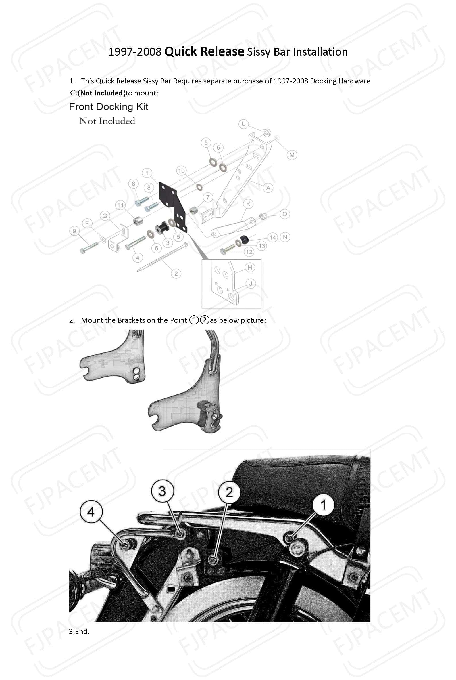 Respaldo Desmontable Cromado para Pasajero Compatibles con - Imagen 7