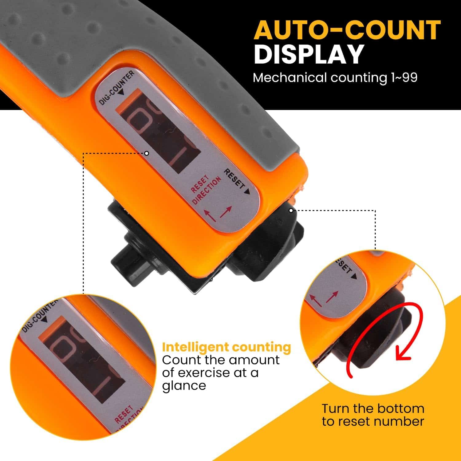 Fortalecedor de agarre manual con contador 5-50kg | Mejora - Imagen 7