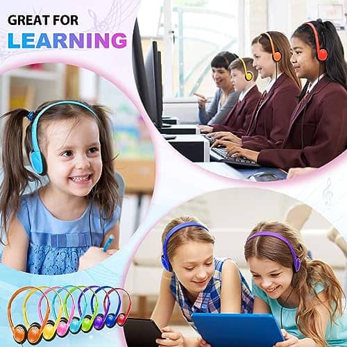 Audífonos a granel paquete de 100 para niños en la escuela, - Imagen 8