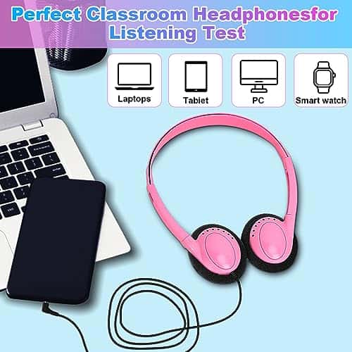 Audífonos a granel paquete de 100 para niños en la escuela, - Imagen 7