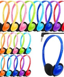 Wensdo 32 Pack Audífonos para Salón de Clases a Granel para