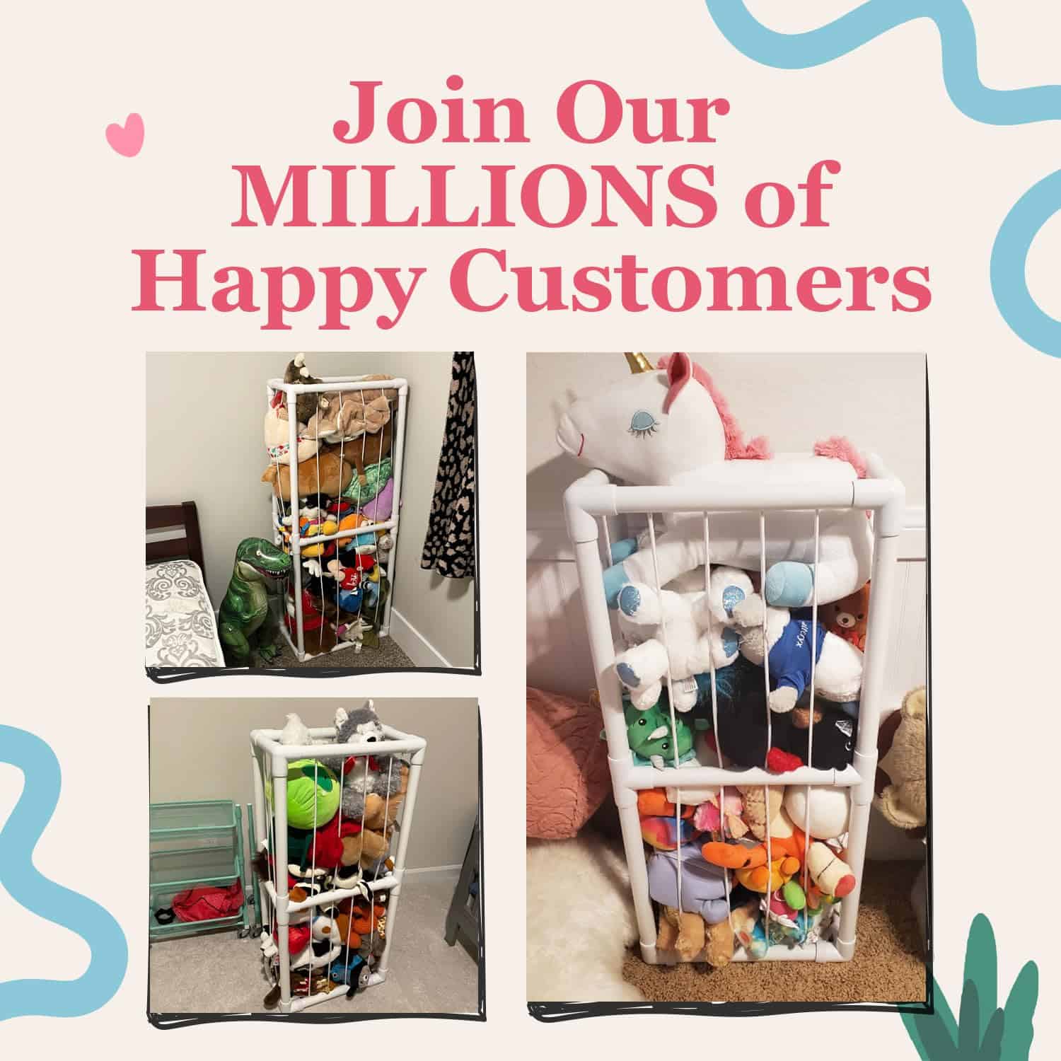 Almacenamiento de Peluches Lilly's Love Stuffed Animal Zoo - Imagen 7