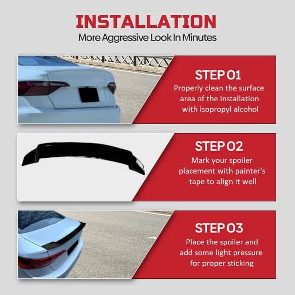 Alerón trasero estilo Duckbill de 285 Motorsport compatible - Imagen 6