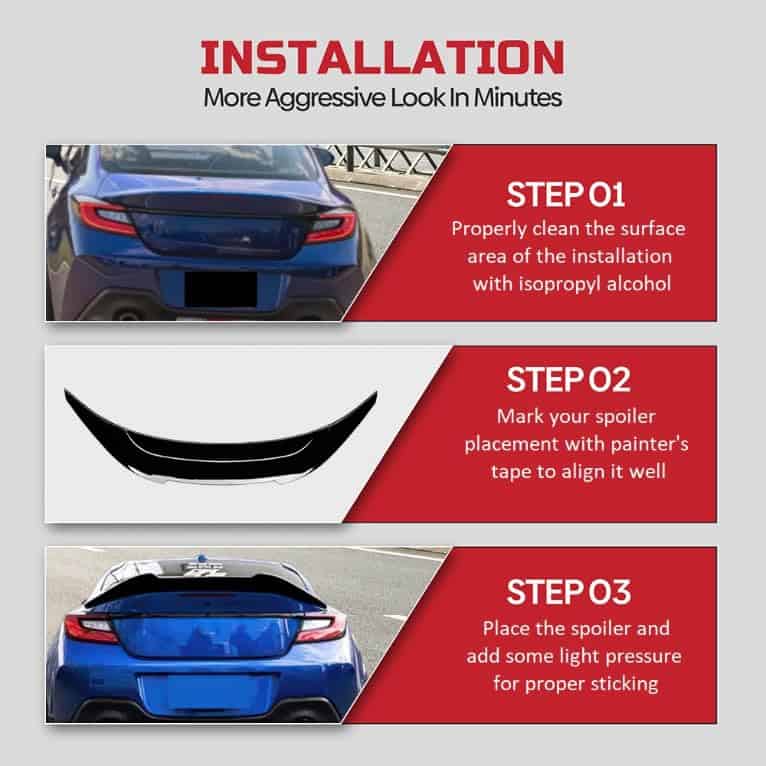 Alerón trasero estilo Duckbill 285 Motorsport compatible - Imagen 6