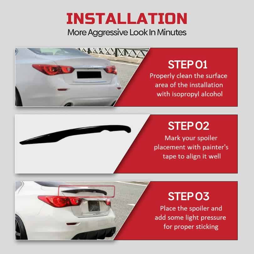 Alerón Trasero de Estilo OEM 285 Motorsport Compatible con - Imagen 6