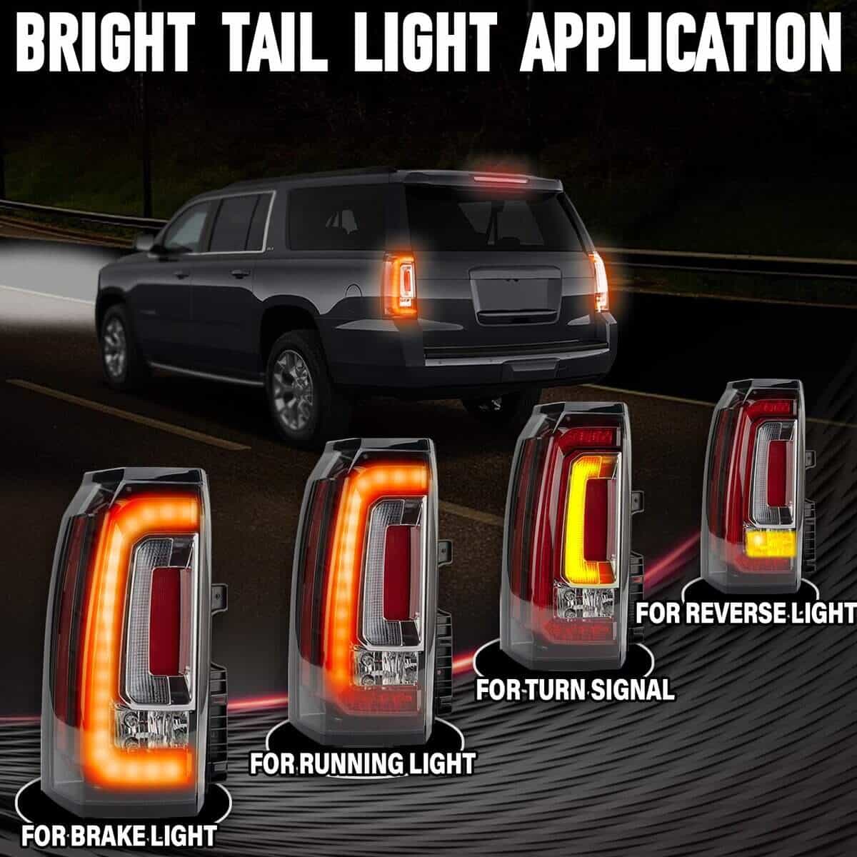 FOMIUZY Ensamblaje de Luces Traseras Apto para GMC Yukon XL - Imagen 6