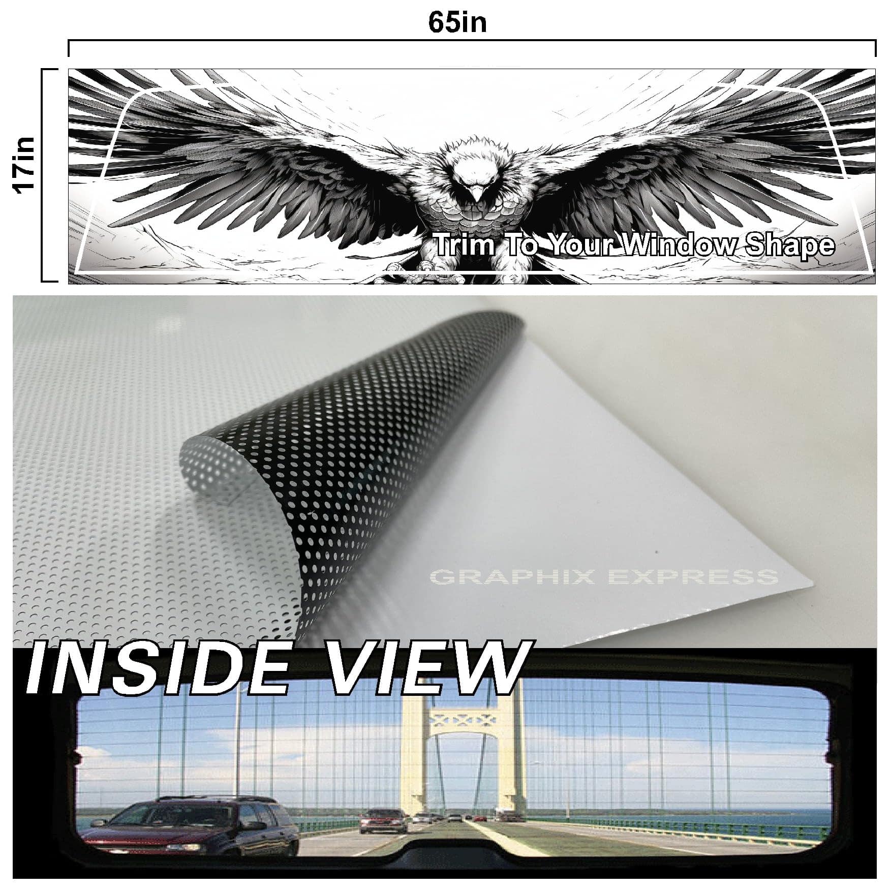 GRAPHIX EXPRESS Gráficos para la ventana trasera del camión - Imagen 6