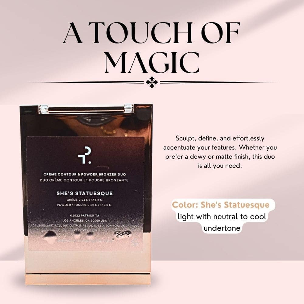 PATRICK TA Major Sculpt Crème Contour & Powder Bronzer Duo - Imagen 4