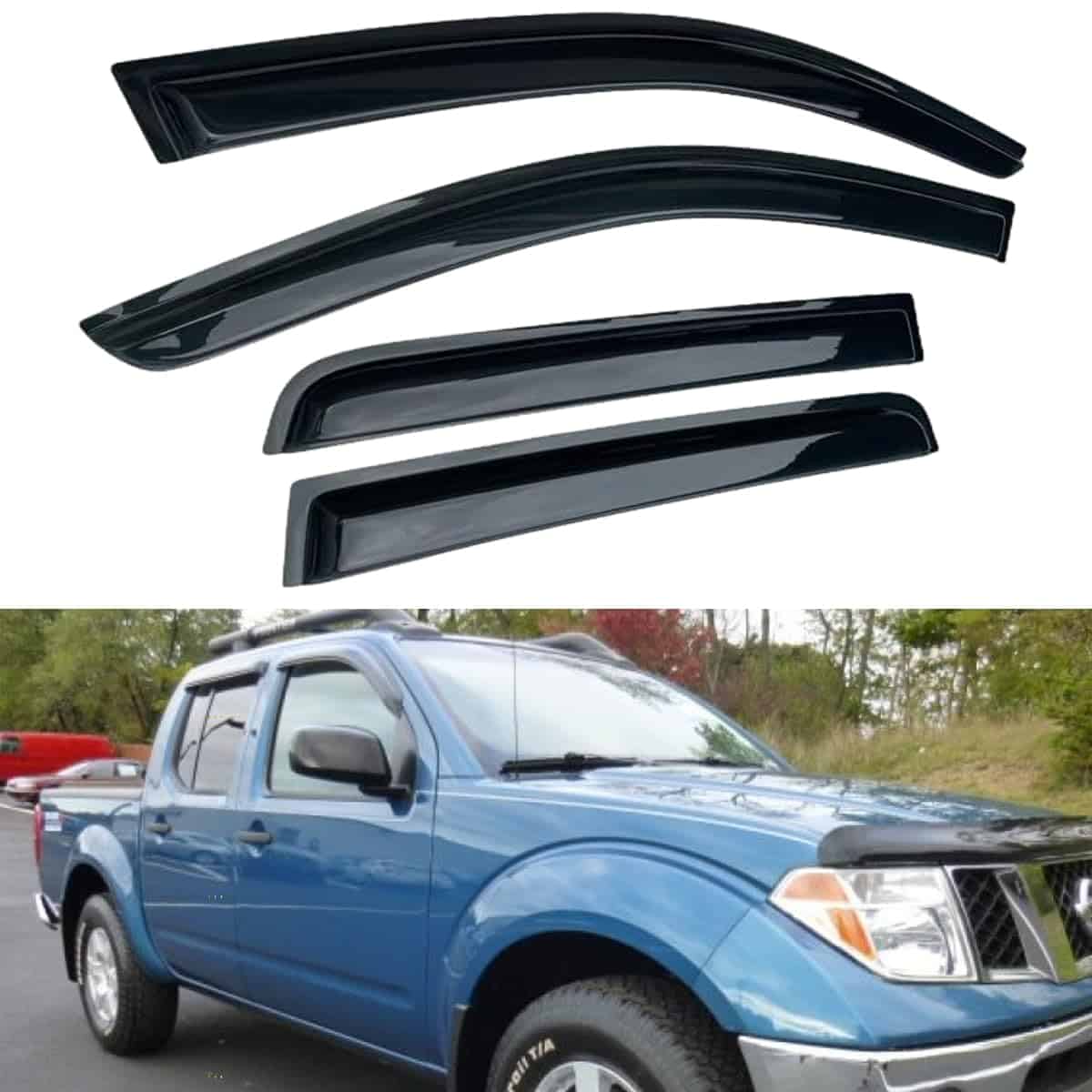 Juego de 4 Viseras para Ventanas Wensdy para Camiones