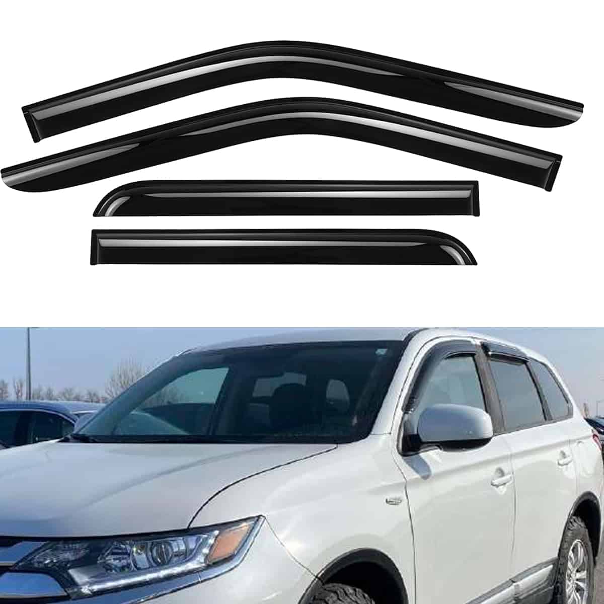 Conjunto de 4 piezas de deflectores de viento agradables de