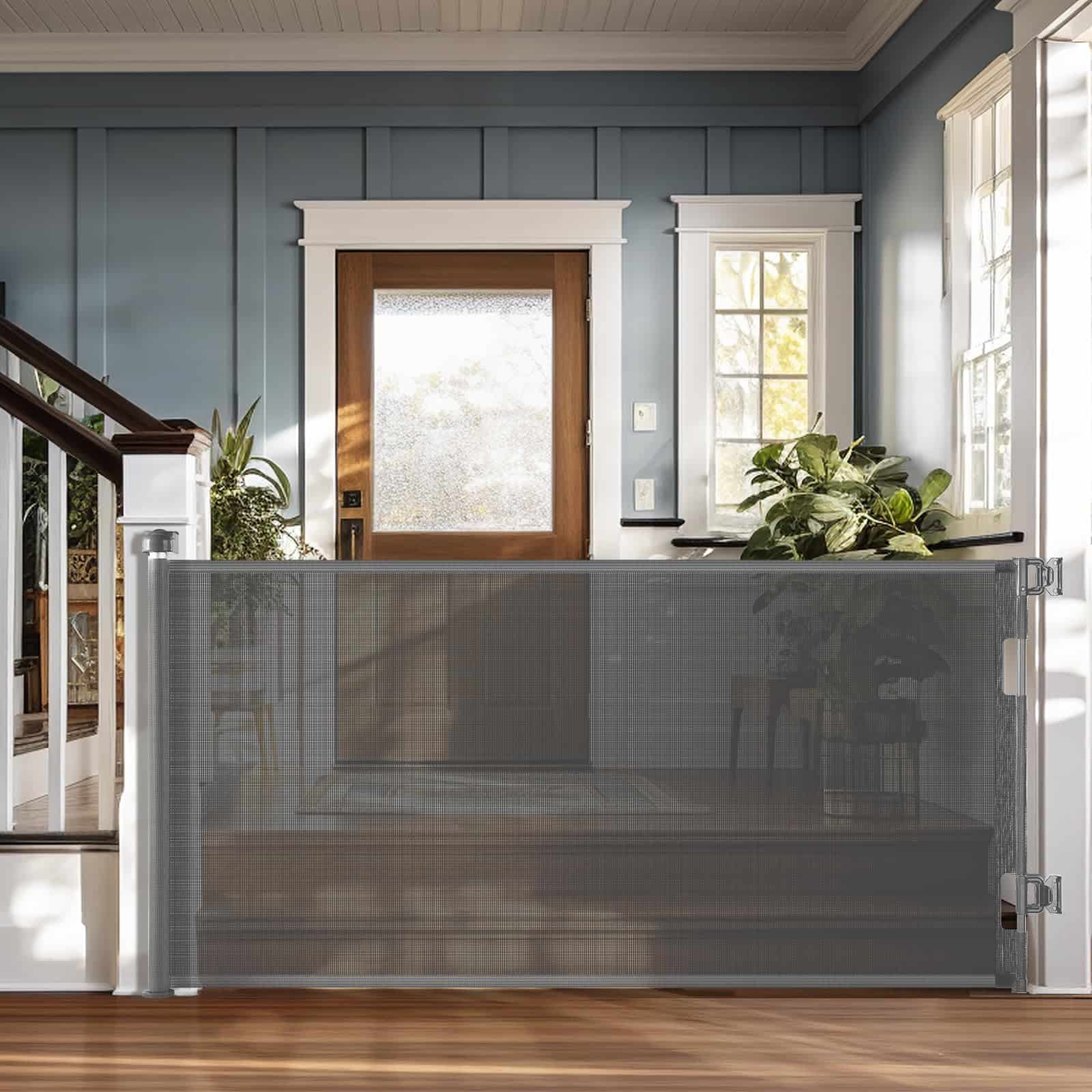 Cumbor Retractable Dog Gate - Barrera Ampliable para