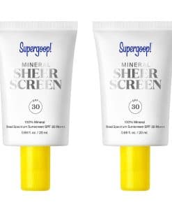 Supergoop! Mineral Sheerscreen SPF 30 PA+++, Paquete de 2,