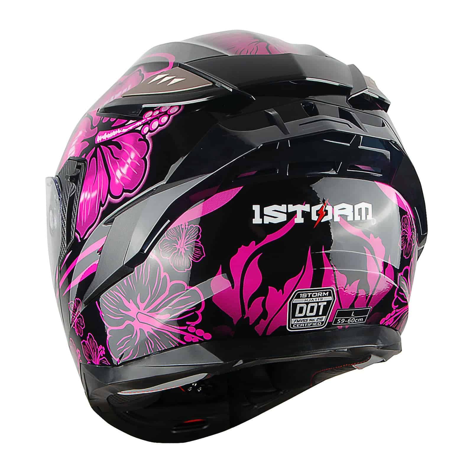Casco modular de cara completa para motocicleta 1Storm DOT - Imagen 8