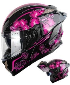 Casco modular integral de moto 1Storm DOT para adultos,