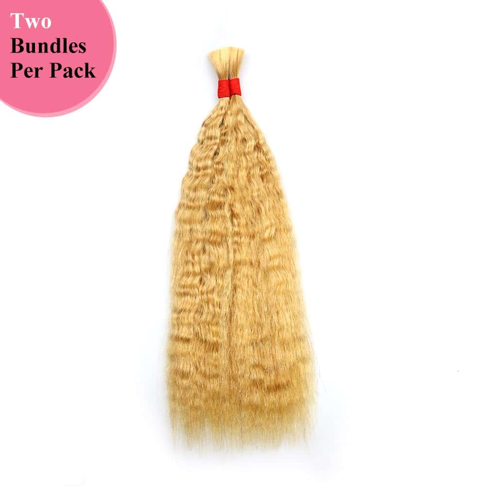 Cabello Humano Grueso Super French Bulk para Trenzar Sin - Imagen 5
