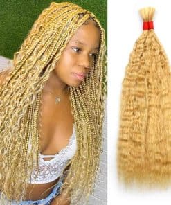 Cabello Humano Grueso Super French Bulk para Trenzar Sin