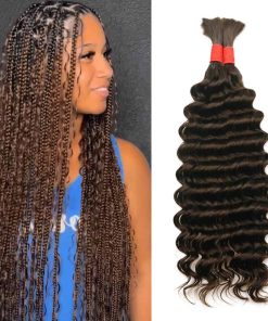 Cabello Humano Rizado Profundo para Trenzar Sin Trama 100 g