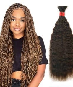Cabello Humano Francés Super Bulk para Trenzar Sin Trama