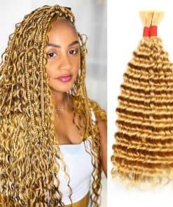 Cabello Humano Ondulado Profundo a Granel para Trenzar sin