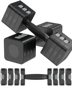 Juego de mancuernas ajustables Hezeyferg de -Negro