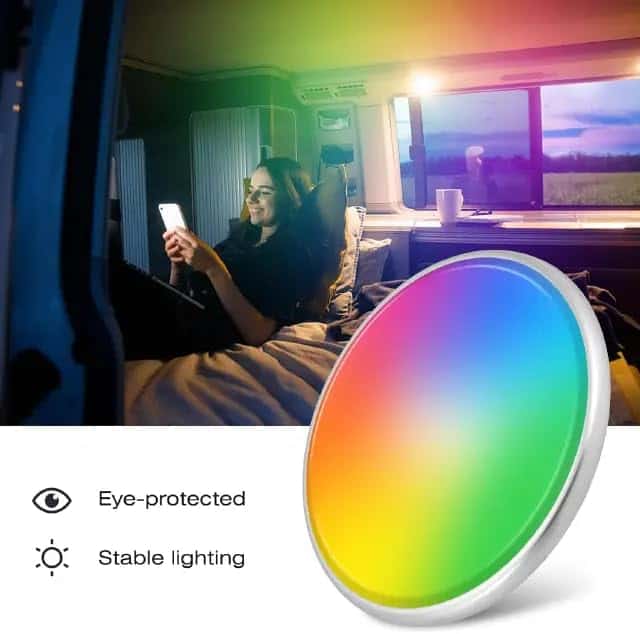 Asooll Luces de Techo LED RGB para RV, Pack de 2 Luces de - Imagen 7