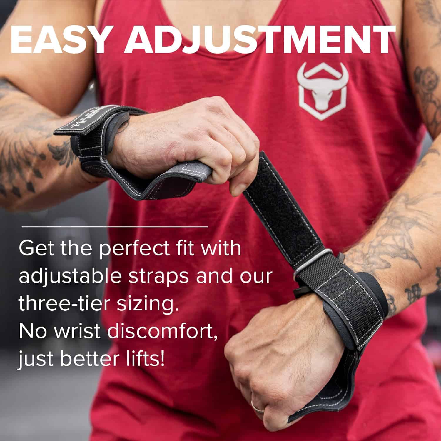Agarres de Levantamiento de Pesas con Correas de Muñeca - Imagen 7