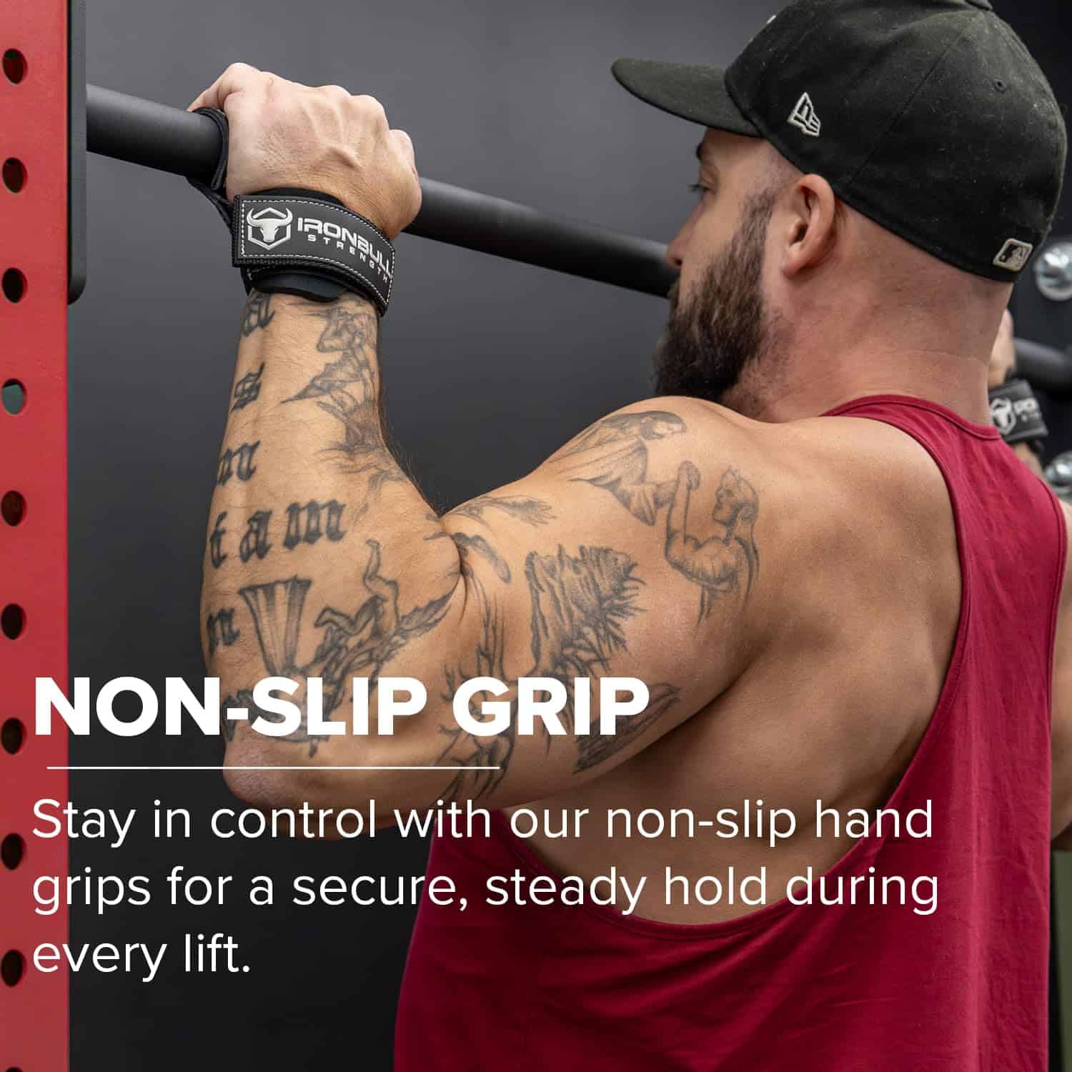 Agarres de Levantamiento de Pesas con Correas de Muñeca - Imagen 8