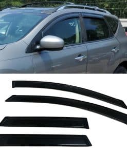 Viseras de ventana ahumada para sol y lluvia Compatible con