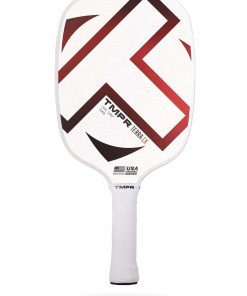 Paleta de Pickleball TMPR Sports Terra LX - -Roja sobre Blan
