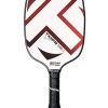 Paleta de pickleball TMPR Sports Terra LX - -Rojo sobre Blan