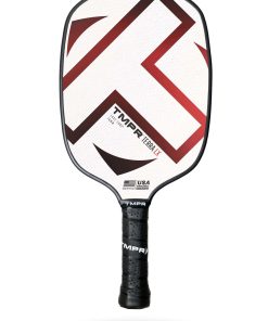 Paleta de pickleball TMPR Sports Terra LX - -Rojo sobre Blan