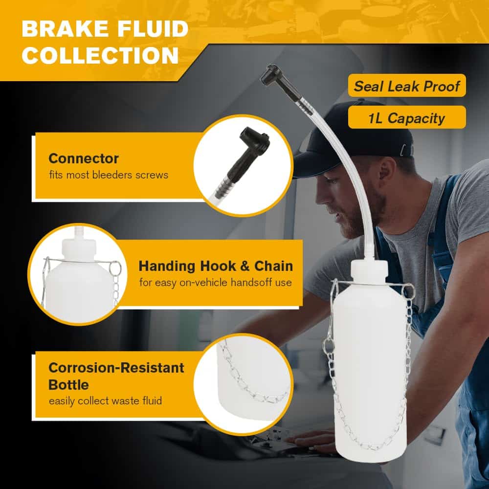 Kit de purga de frenos manual Wenzhon de 3L, Bomba - Imagen 6