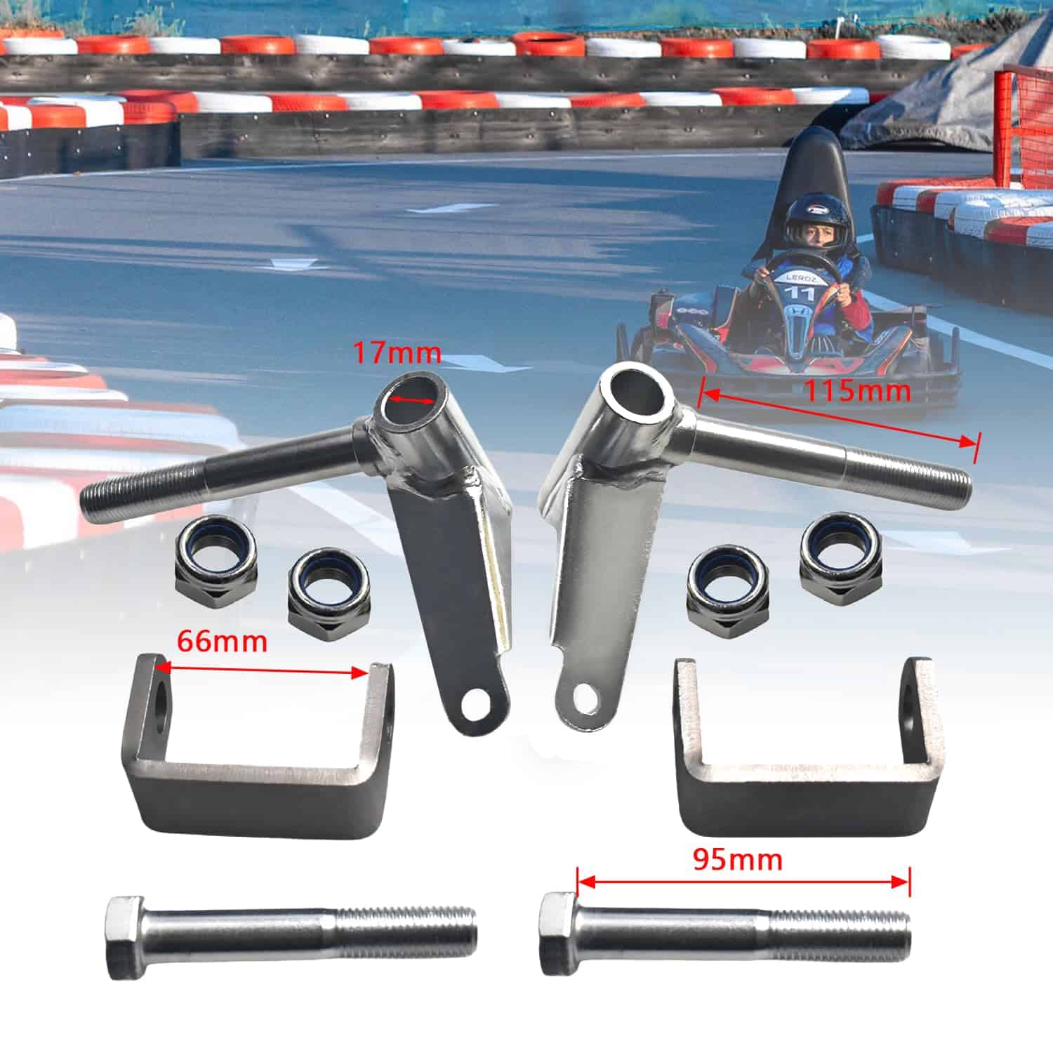 Conjunto de Soporte de Husillo de Dirección Eje de 5/8" - Imagen 3