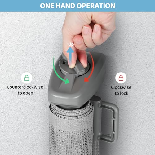 Puerta de bebé retráctil extra ancha de 120 -Gris - Imagen 6