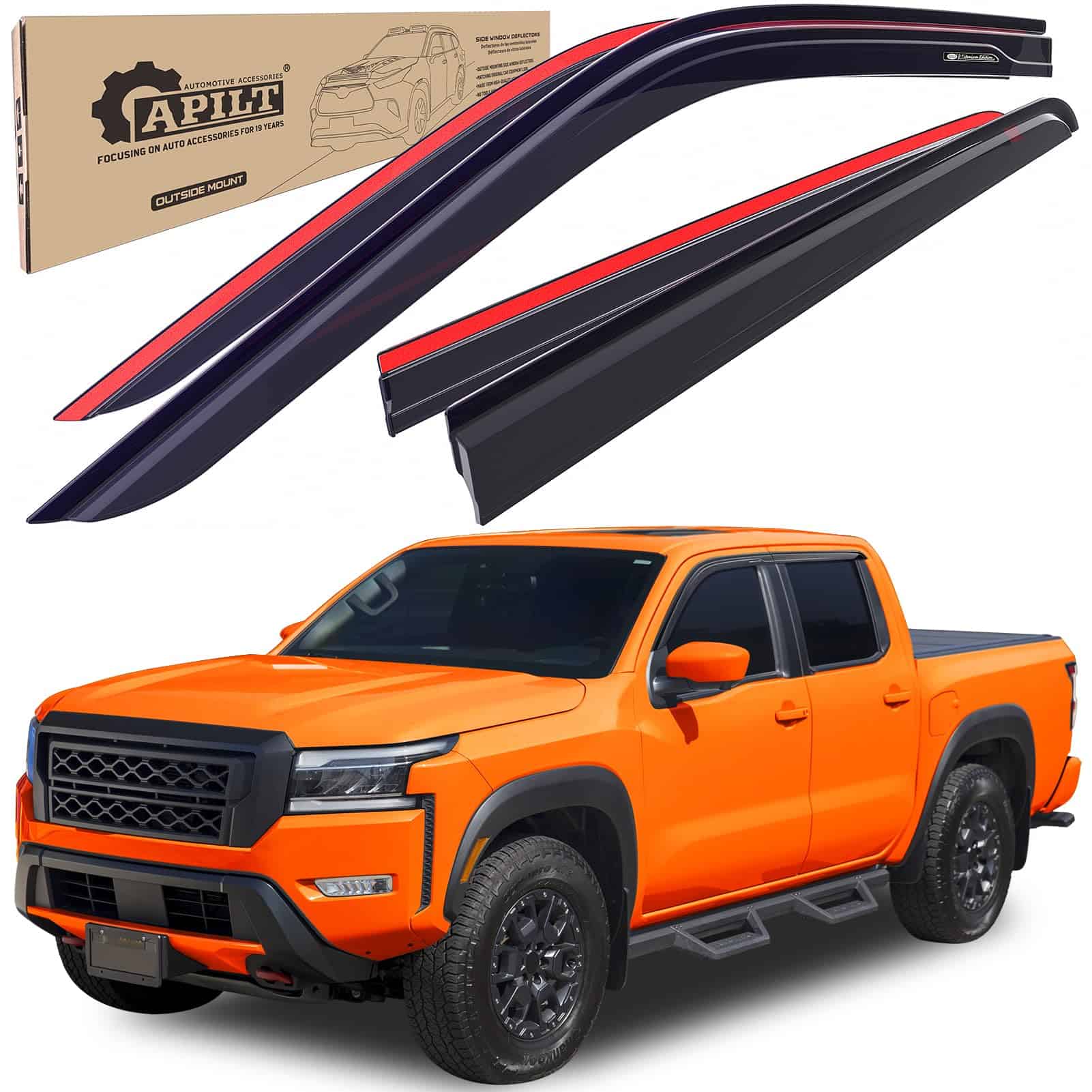 APILT Deflectores de lluvia exteriores para ventanas