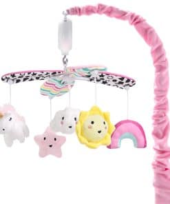 Móvil de cuna The Peanutshell para niñas, Unicornio,