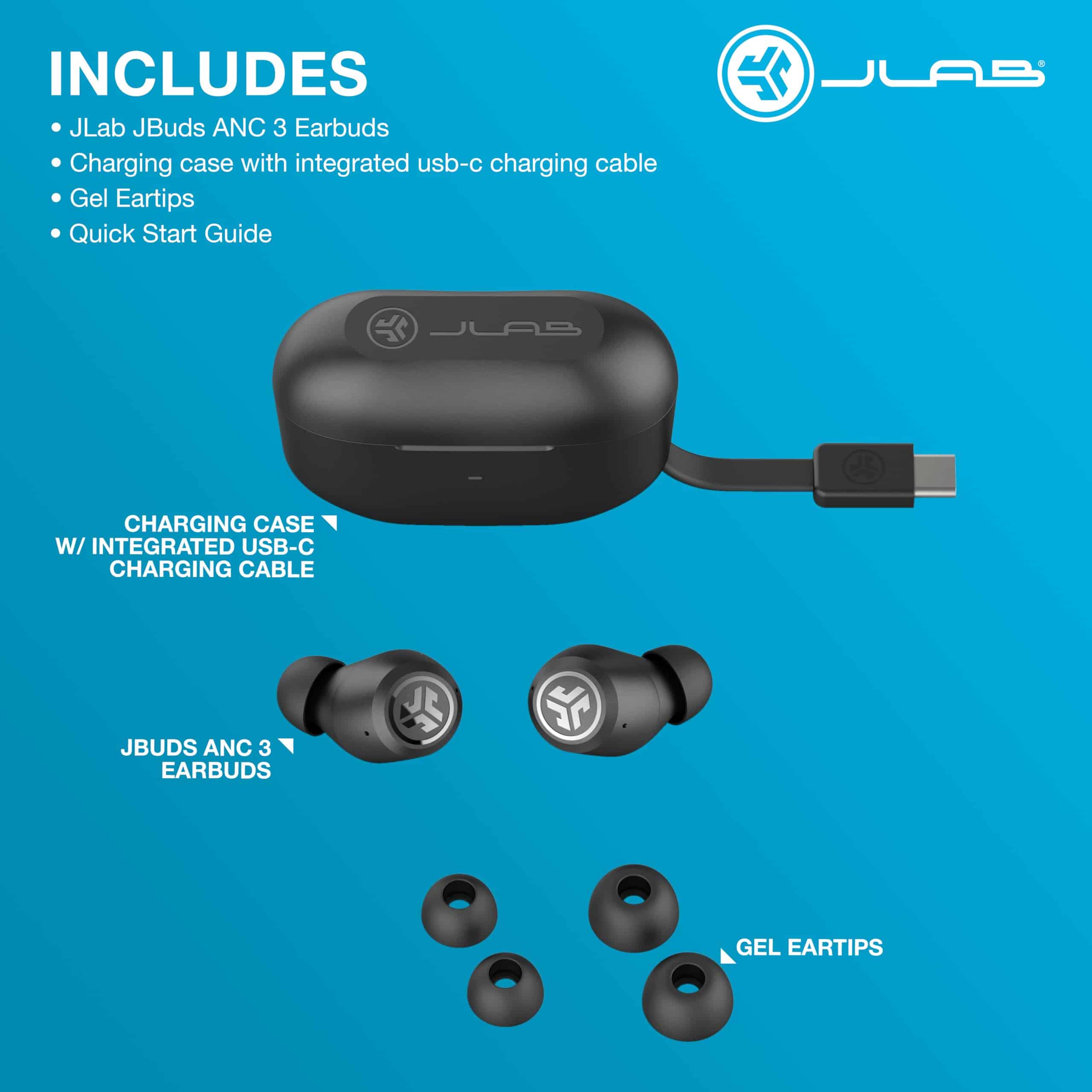 JLab JBuds ANC 3 Audífonos inalámbricos True Wireless con - Imagen 8