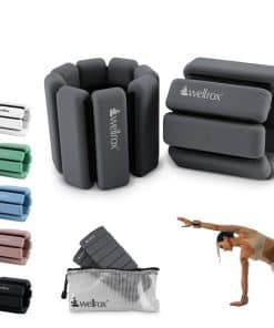 Brazaletes con peso Wellrox - Pesa para tobillos y muñecas