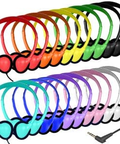 Ladont 20 Pack Audífonos a Granel para Estudiantes Niños