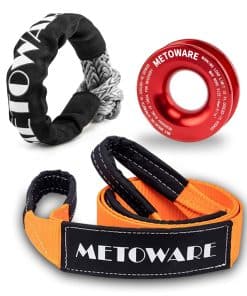 Anillo de Bloqueo METOWARE, Polea de Malacate con Eslinga