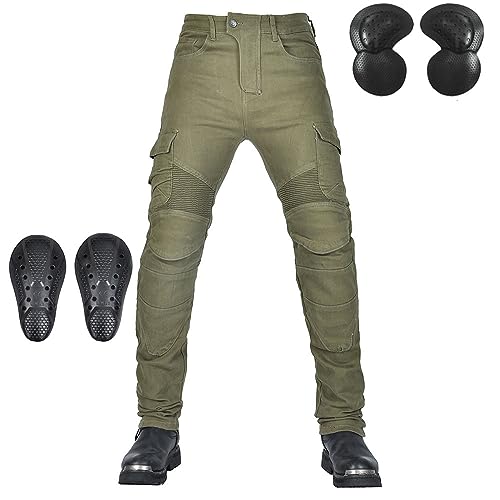 Pantalones vaqueros de montar en motocicleta para hombres