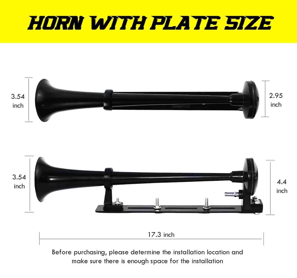 GAMPRO Bocina de Aire de 12V 150DB con Kit de soporte, 18 - Imagen 8