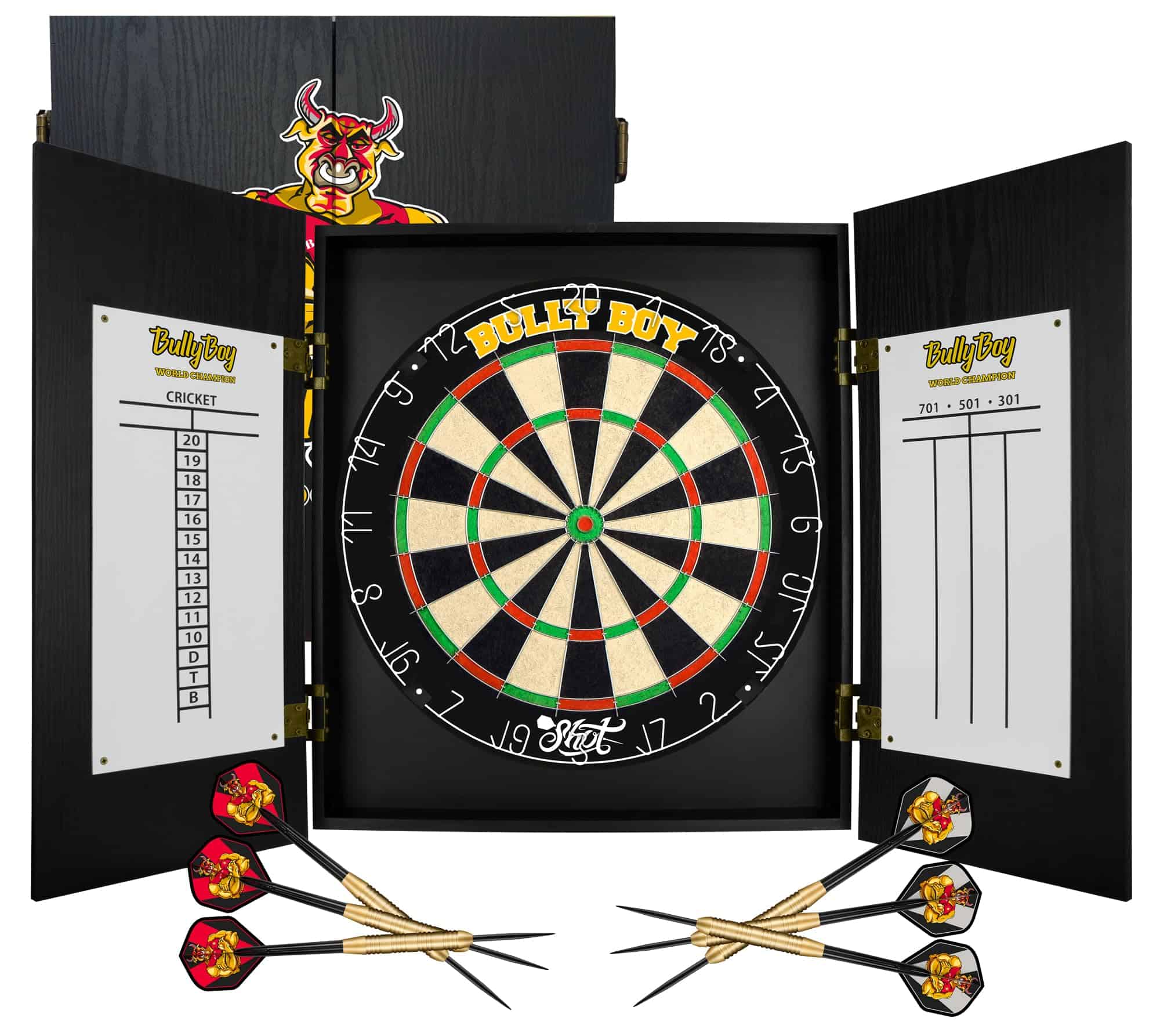 Juego de gabinete para dardos Shot! - Michael Smith Bully