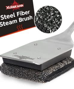 Cepillo de parrilla sin cerdas XUDAKAIXIN, Almohadilla de