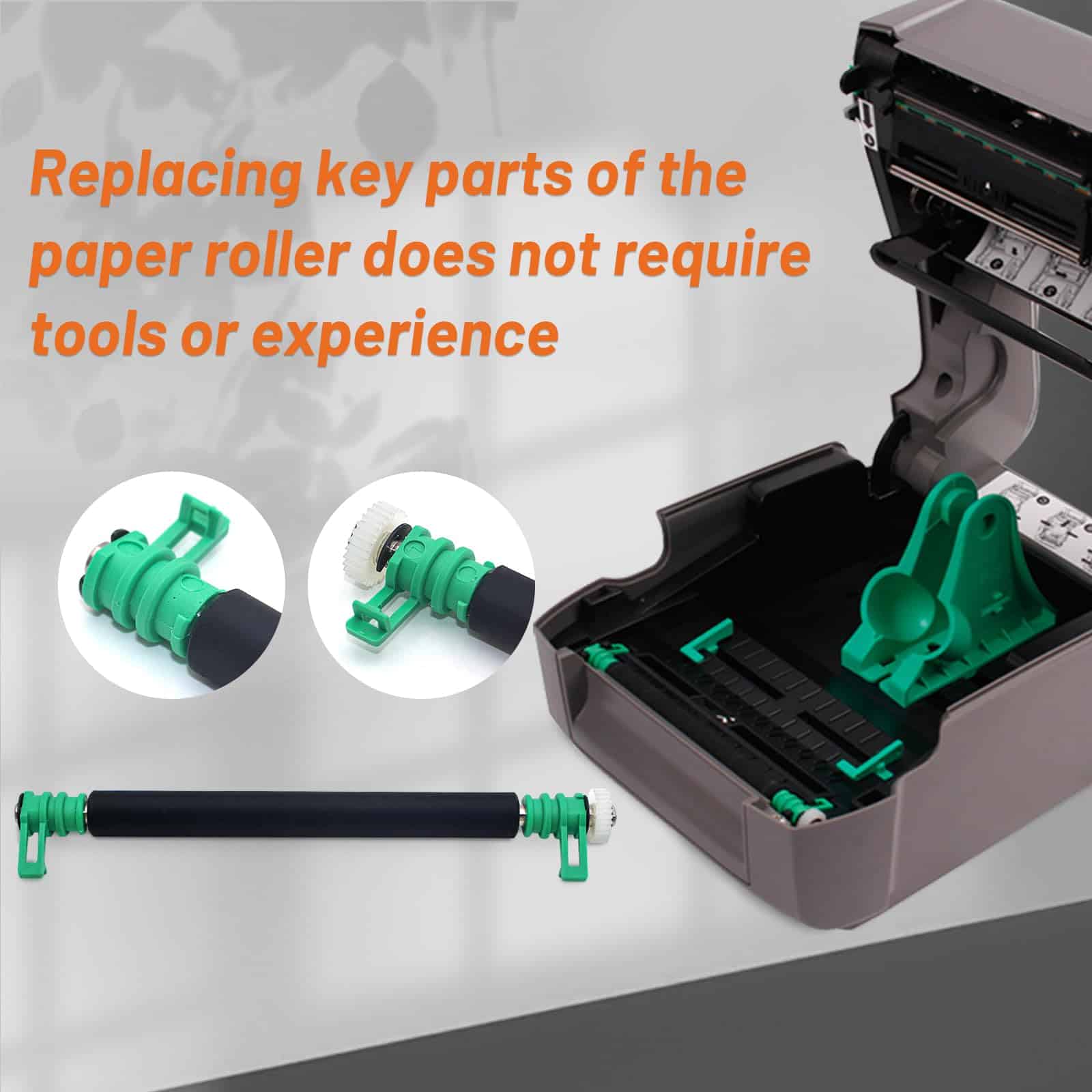 GETPARTS ROL78-2867-01 Kit Platen Roller para Impresora de - Imagen 4