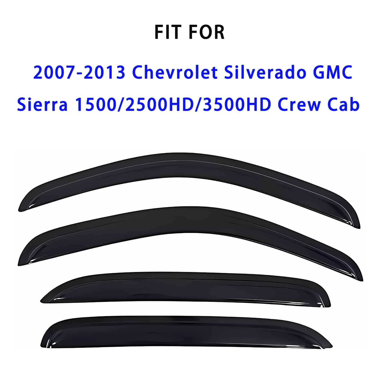 LIKDIKDIK Tape On Rain Guard Window Visor Compatible with - Imagen 3