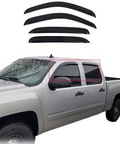 LIKDIKDIK Tape On Rain Guard Window Visor Compatible with