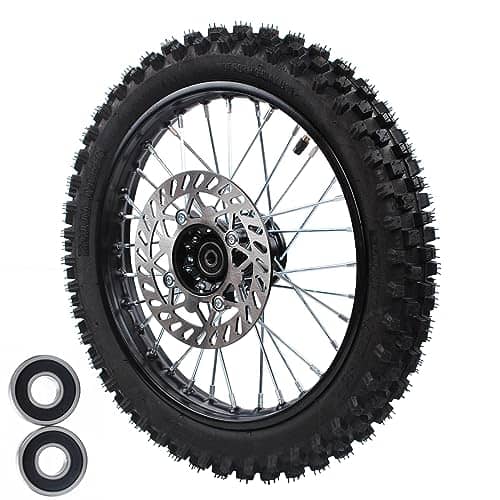 Rueda delantera con rodamiento de 12-15mm 60/100-14, llanta